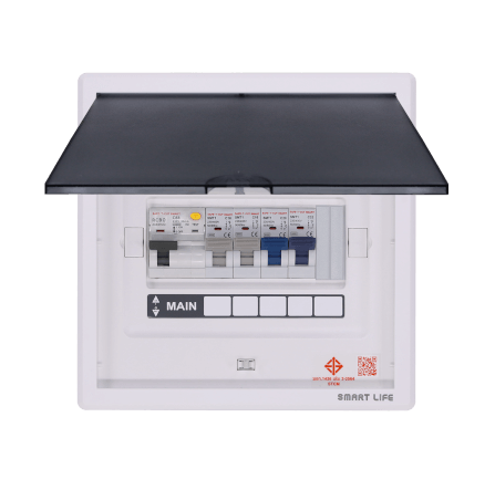 ชุดตู้คอนซูมเมอร์ 4 ช่อง เบรคเกอร์กันดูด 63 แอมป์ เซฟ-ที-คัท สมาร์ท รุ่น F2_0